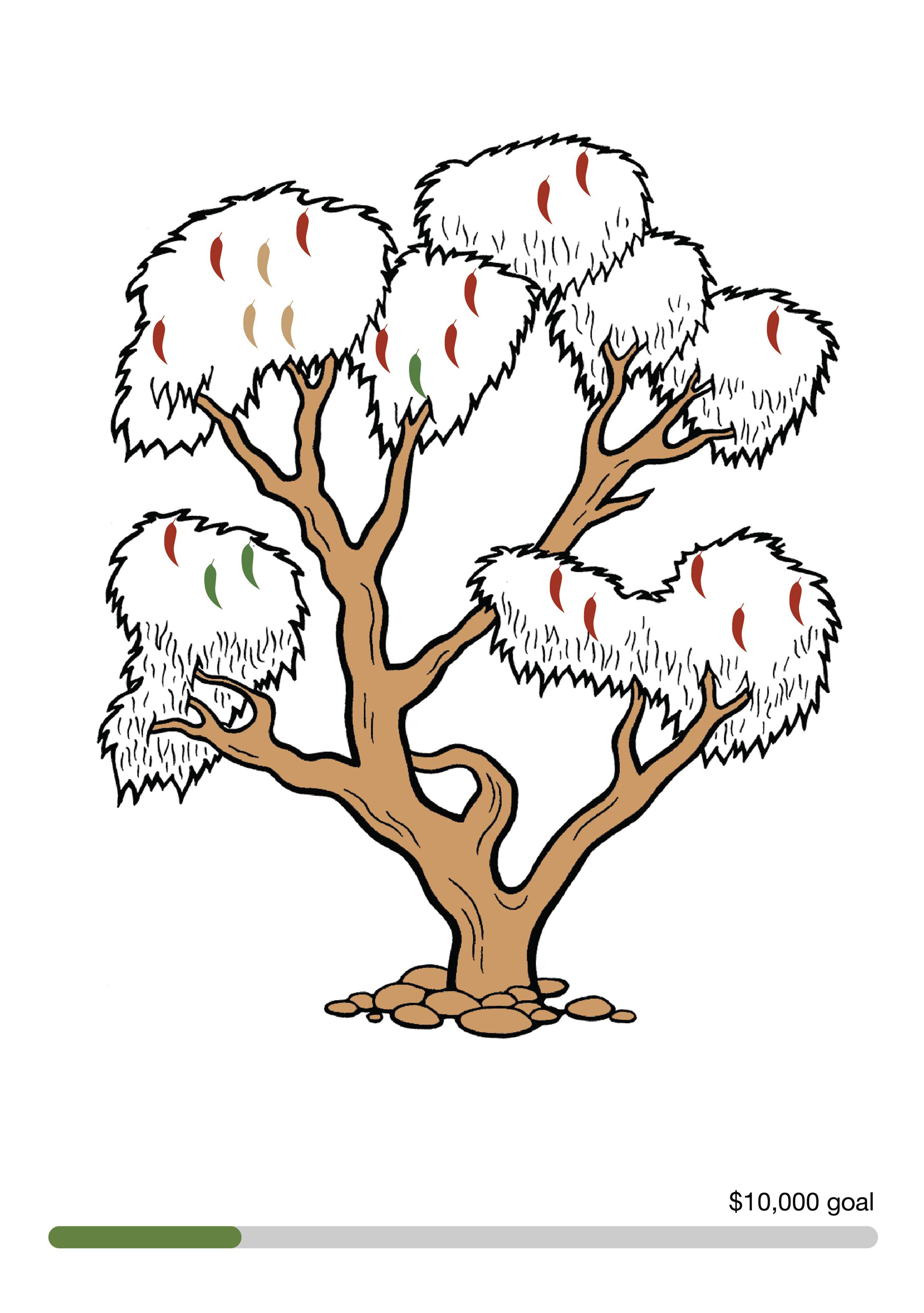 Gumleaf donation tree illustration